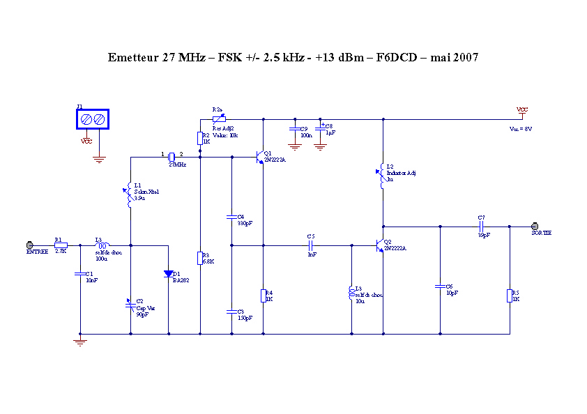 Emetteur27 MHz f6dcd